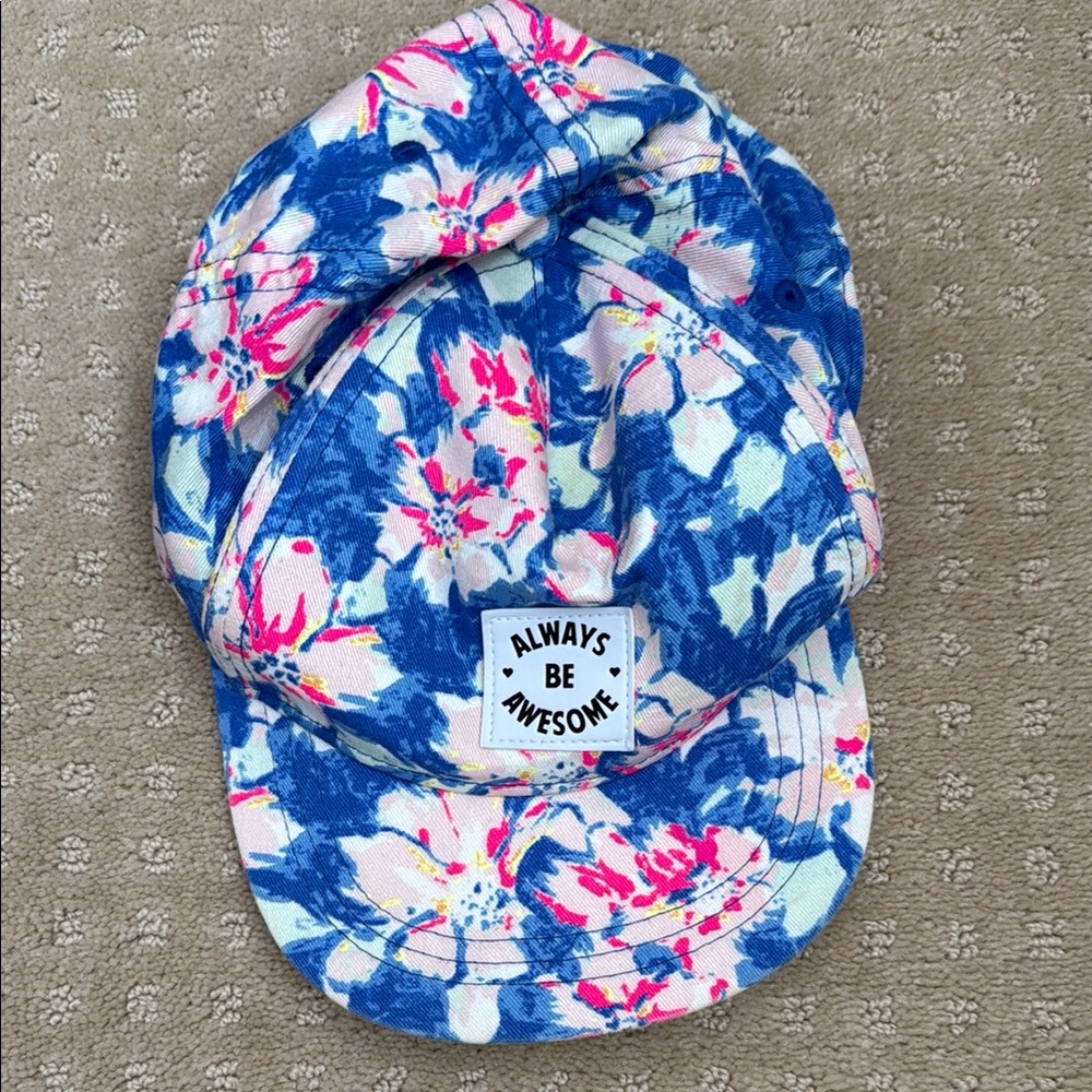 H&M Pink and Blue Floral Cap